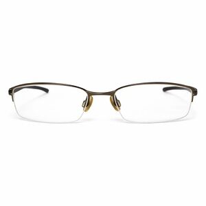 Oakley Unisex Eyeglasses Frame 51□18 Gunmetal Black Silver Rectangular